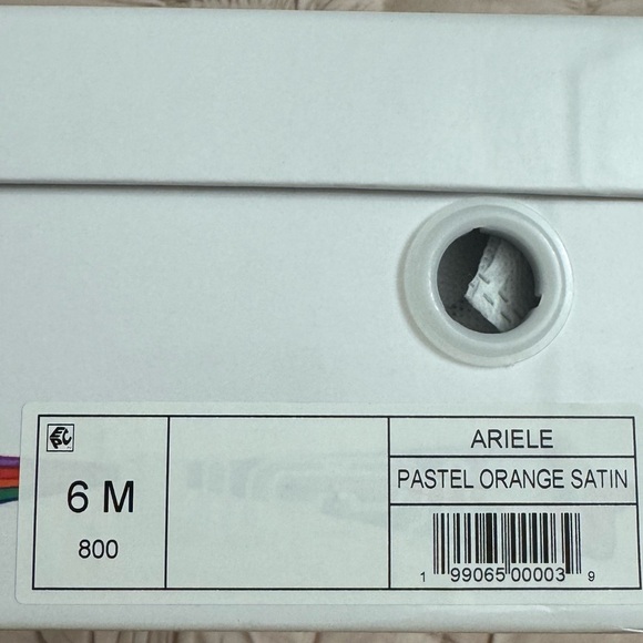 Jeffrey Campbell Ariele Mary Jane Espadrille in Pastel Orange Satin - Picture 7 of 7